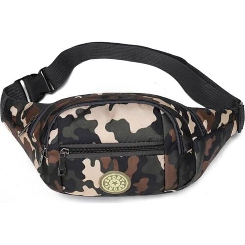 SHYAA 2021 New Nylon Waterproof Large Capacity Waist Bag Anti-theft Multi-functional Sports Mobile Phone Mens Waist Chest Bag