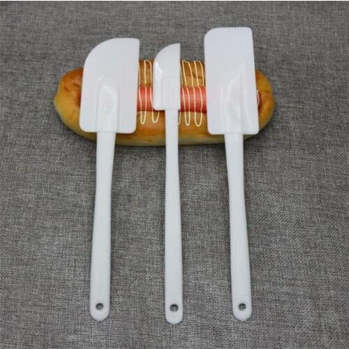 3Pcs Silicone Cream Scraper DIY Bread Cake Butter Spatula Mixer Oil Brush Cake Pastry Spatulas Kitchen Baking Tool Molds