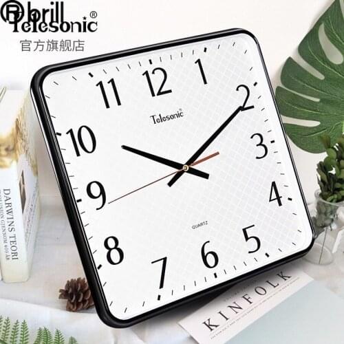 Modern Wall Clock Large Living Room Square Watch Home Clocks Wall Home Decor Silent Horloge Murale Design Moderne Reloj Pared