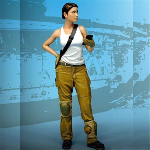 WWII Israeli Female Soldier Resin Figure 1/35 Scale Model Figure Resin Kit Colorless Self-Assembled Toy
