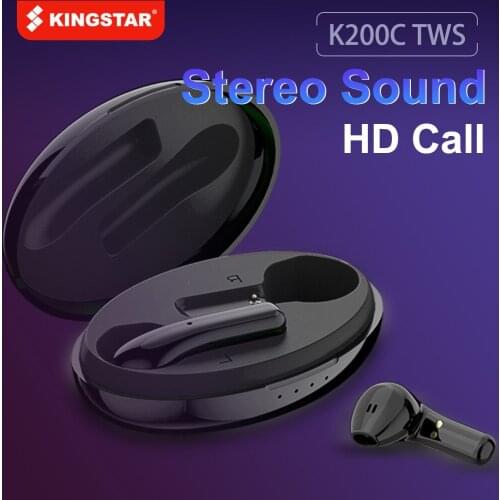 KINGSTAR TWS Bluetooth Earphones with Microphone Touch Control Wireless Headphones HiFi In-ear Earbuds Sport Running Heasets