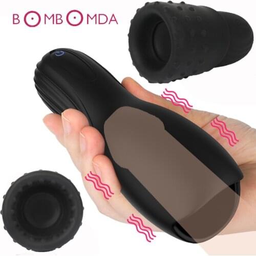 Penis Glans Vibrator For Men Masturbator Cup Massager Exerciser Extended Ejaculation Male Masturbator Cup Adult Sex Toys for Men