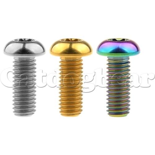 Catdogbear Round Head Ti M8X20mm Bolt Titanium Torx Head Screw for DUCATI Motorcycle Disc Brake Rotor