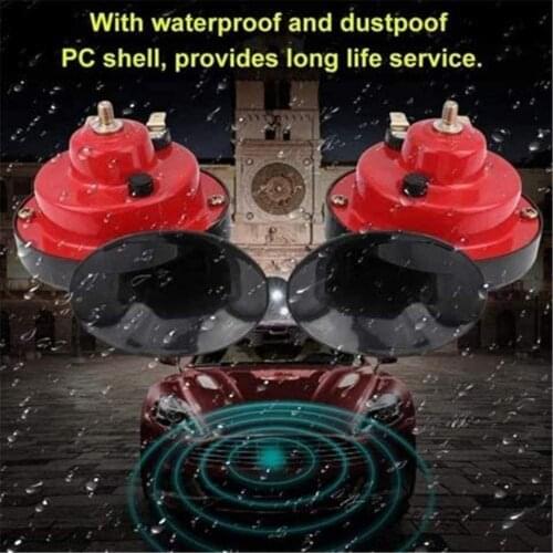 Waterproof 12V DC 130dB Snail Air Motorcycle Horn Siren Loud 510Hz for Car Truck Motorbike