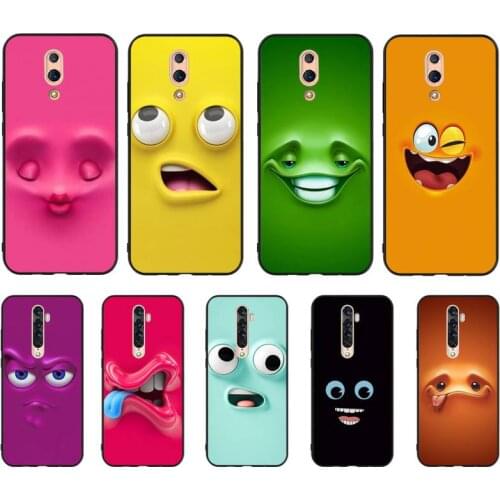 YNDFCNB 3D funny face Coque Shell Phone Case For OPPO A5 A9 A5S A1K A37 F7 F5 F9 RealmeX C2 C3 X2PRo XT 3 5 6Pro Reno2Z