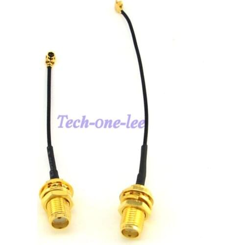 100 piece Mini PCI U.FL to SMA connector Antenna WiFi Pigtail Cable IPX to SMA extension