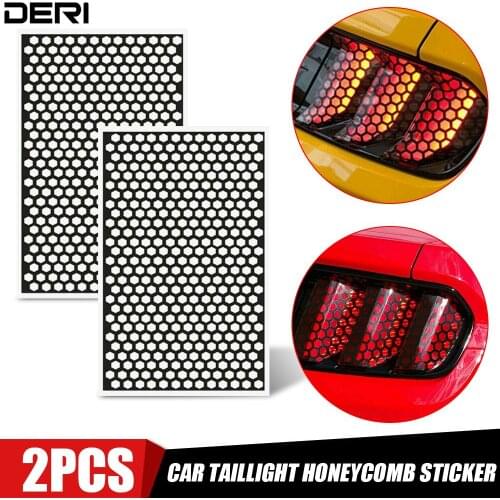 2PCs Car Rear Tail Light Honeycomb Car Stickers Car Exterior Parts Car accessories/Product Taillight Lamp On Car For hakuna Bmw