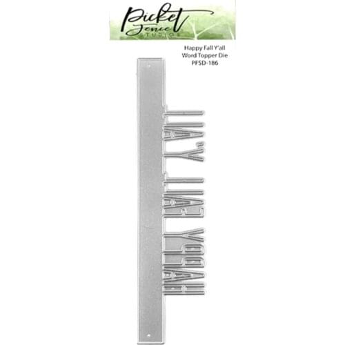 2021 AliliArts Metal Cutting Dies HAPPY FALL Y'ALL diy Scrapbooking Photo Album Decorative Embossing PaperCard Crafts Die