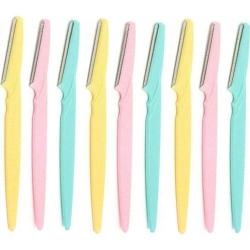 3/6/9PCS Small Professional Trimmer Eyebrow Blades Face Hair Removal Scraper Safe Blade Shaping Knife Makeup Beauty Tools Kit