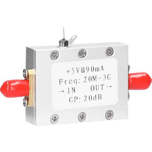 +5V@90mA Low Noise Amplifier Ham Radio Module LNA 50M-4GHz Frequency NF=0.6dB RF FM HF VHF / UHF Ham Radio -110dBm