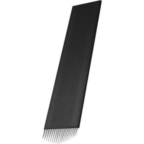 50pcs Permanent Makeup Microblading Needles Shading 0.20mm 18U Shape Blade Professional Disposable Tattoo Eyebroe Needle Tools
