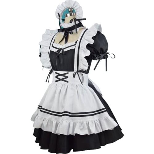 BALDAUREN Anime Miracle Lolita Dress Maid Cosplay Outfit Halloween Carnival Costume For Woman Gothic Loli Size S-XXXL