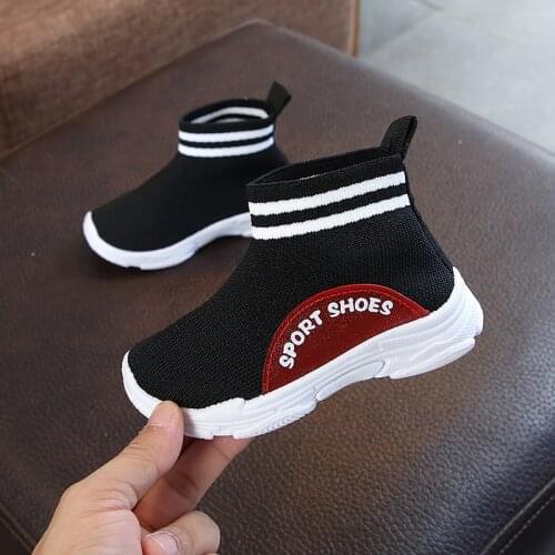 New Boys & Girls Sneakers Breathable Children High Shoes Elasticity Socks-shoes For Toddler & Little Kids SIZE 22-33
