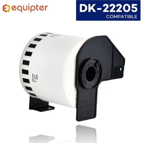 DK22205 Thermal Paper Roll Shipping Label 62mm*30.48m Compatible for Brother QL Label Printers DK-22205