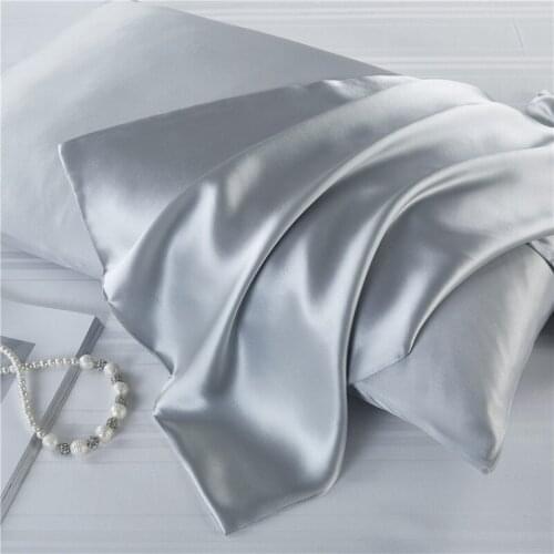 Double Side 100% Mulberry Silk Pillowcases Envelope Pure Silk Pillow Case Pillowcase for Healthy Sleep Multicolor