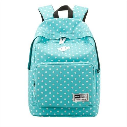New fashion Dots printing travel backpack bags oxford cloth school backpack for female male designer backpacks