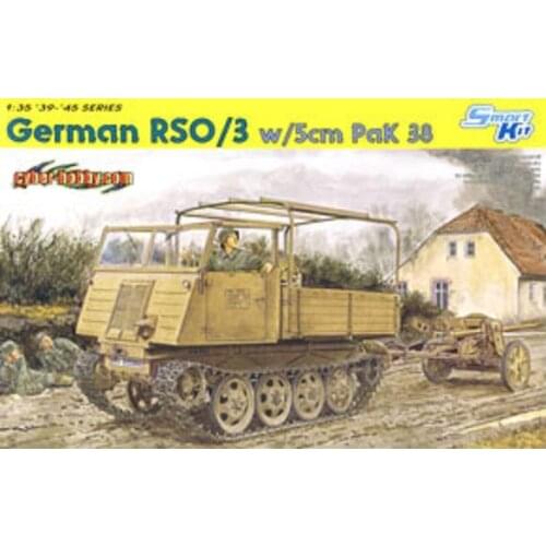 DRAGON 6684 1/35 GERMAN RSO/03 ARTILLERY TRACTOR w/5cm pak 38 Model Kit