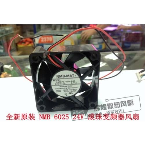 NEW NMB-MAT Minebea 2410RL-05W-B50 6025 24V 0.11A 6CM silence cooling fan