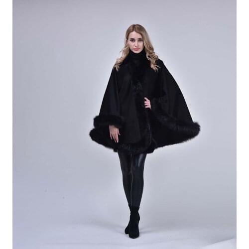 Solid Color Cashmere Shawl Women Poncho High Quality Woman Cape False Wool Shawl At Hem
