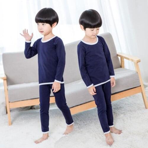 2020 Baby Toddler Teenager Pajamas Kids 2 Pcs Set Cotton Long Sleeve Clothes Sets Children Sleepwear Boys Girls Pyjamas JW3683A