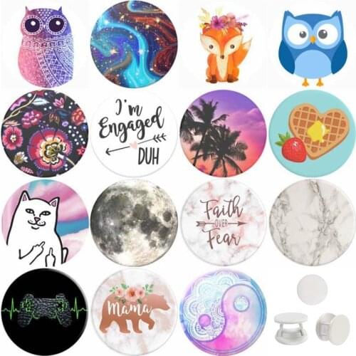 Arrival попсокет Cute Cartoon Animal Popped Mobile Phone Holder Round Popped Pocket Socket Phone Stand Socket Accessories