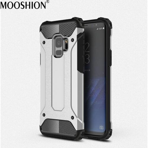 MOOSHION Shockproof cases For Samsung Galaxy S9 case Dual Layer Hybrid Armor Hard Back Case For Samsung S9 Plus Cover Funda