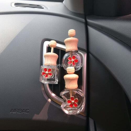 Car Outlet Empty Perfume Bottle Transparent Car Vents Deodorant Air Conditioning Perfume Bottle F953