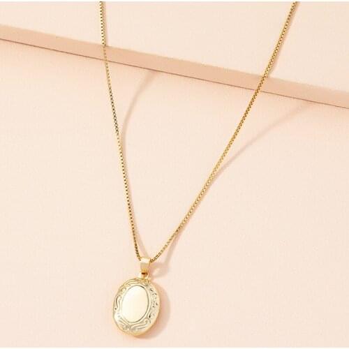 Luxury Vintage Creative Openable Design Clavicle Chain Necklace Gold Color Necklaces For Women Graceful Jewelry Accessories Gift