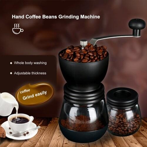 Manual Coffee Grinder Stainless Steel Hand Coffee Beans Grinding Machine Coffee Burr Mill Manual Bean Grinder Kitchen Tools