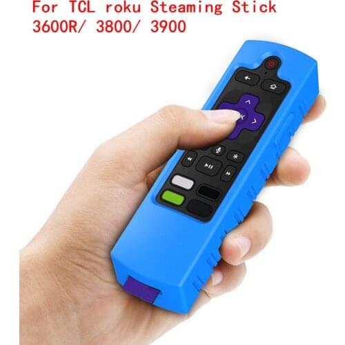 Home TV Silicone Remote control Case cove for TCL Roku Steaming Stick 3600R 3800 3900 Remote Protective Sleeve Skin Shell