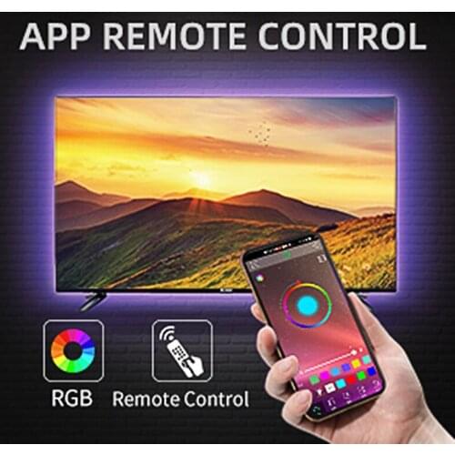 Led Lights for Room SMD 5050 RGB LED Strip Kit DC 5V TV Backlight Flexible Lamp Bluetooth Music Control Kawaii Room Decoration