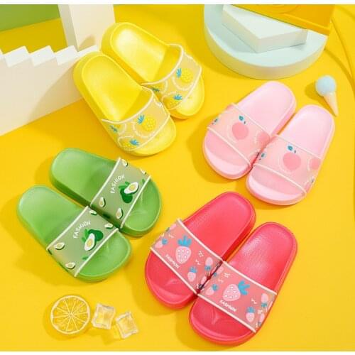 Girls' Slipper Summer Non-Slip Home Net Red Indoor Non-Slip Bathroom Bath Soft Bottom Baby Children Slipper House Shoes