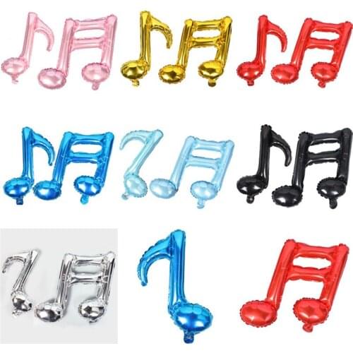 16 Points Single Note 8 Points Double Note Aluminum Foil Balloon Holiday Party Baby Birthday Party Decoration Foil Balloon
