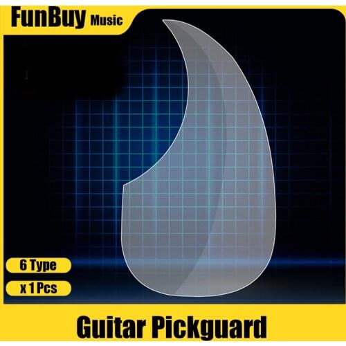 Order 1 Free 1 Guitar Protection Sticker Pickguard Ultra-thin Acoustic Guitar Pickguard Scratch Pick Guard Transparent