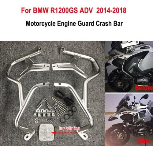 R1200GS ADV 2014-2018 Engine Guard Crash Bar Protector For BMW R1200GS ADVENTURE 2014 2015 2016 2017 2018 Motorcycle Accessories