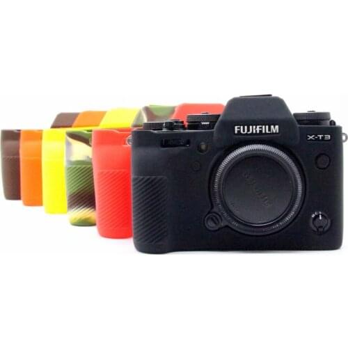 Nice Soft Silicone Rubber Mirrorless System Camera Protective Body Cover Case Skin Camera Bags for Fujifilm XT3 XT-3