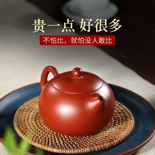 Zhengfang Yixing purple clay teapot handmade Dahongpao Xishi teapot household tea set Kungfu teapot
