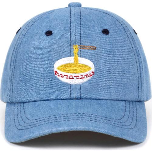 2017 New Style Adjustable Nuddles Embroidery Cotton Baseball Hat Fashion Unisex Baseball Cap Cacaul Dad Hats Girl Snapback Cap