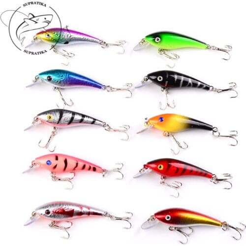5.7cm/4.4g Artificial Sinking Bionic Bait Plastic Hard Bait Bass 8#3D Simulation Eyes With Sharp Hook Waterproof Swimming