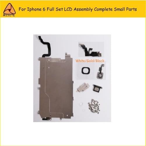 50Pcs/lot LCD Assembly Digitizer Full Set Small Repair Parts Home Button Front Camera Flex Ear Speaker for iphone 6 6G 4.7