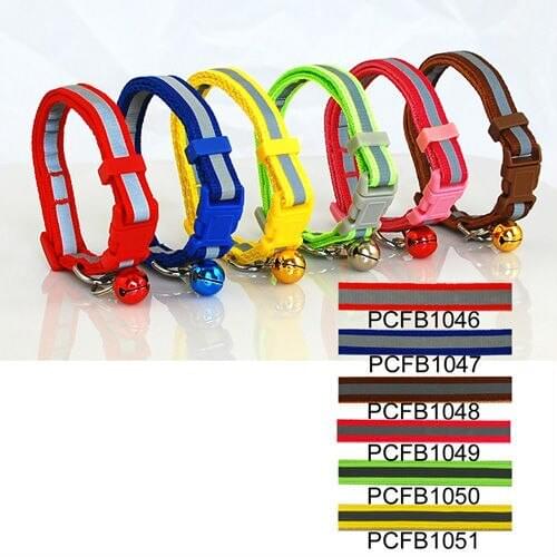 6 colors) 50sets 600Pcs/Lot Classic Pet Dog & Cat Reflective Print Collar Buckle Style 1.0cm PCFB1041