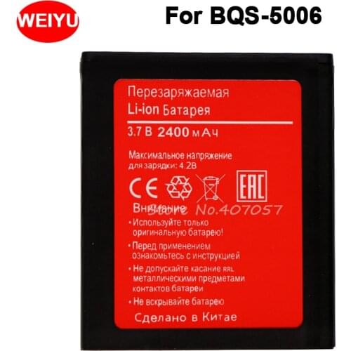 10PCS/LOT For BQS 5006 battery for BQ LOS ANGELES BQS-5006 Accumulator 2400mAh