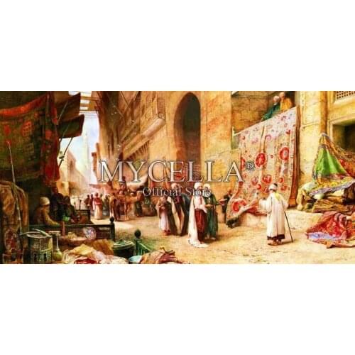 Diamond Embroidery Carpet Bazaar in Cairo 5D Diy Diamond Painting Cross Stitch Diamond Mosaic Home Decor Wall Stickers gifts