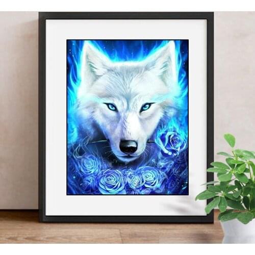 Diamond Embroidery Animals Full Square Diamond Painting Wolf Picture Of Rhinestones Painting With Diamonds Decor Home