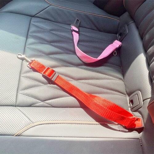 Pet Dog Cat Car Seat Belt Adjustable Harness Seatbelt Lead Leash for Small Medium Dogs Travel Clip Pet Supplies