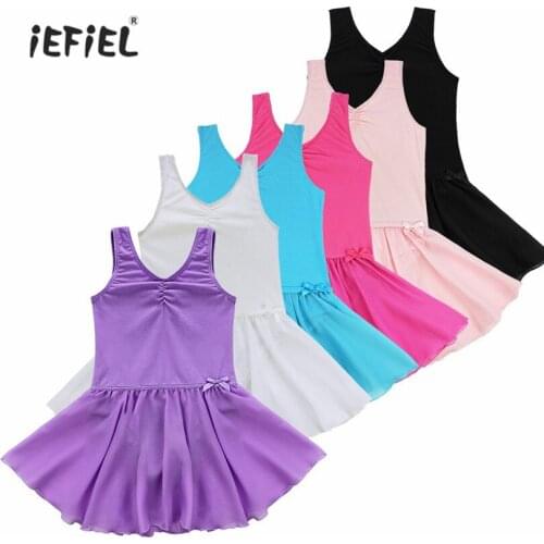 Girls Princess Ballerina Ballet Dress Party Costumes Children Gymnastics Ballet Leotard Tutu Dance Dress Kids Dancewear Clothing