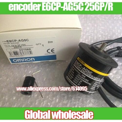 Free shipping absolute rotary encoder / encoder E6CP-AG5C 256P/R / for Omron servo motor encoder