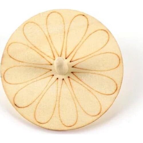 Wood Spinning Tops Gyro Wooden Toys for Kid DIY Handmade Painting Craft