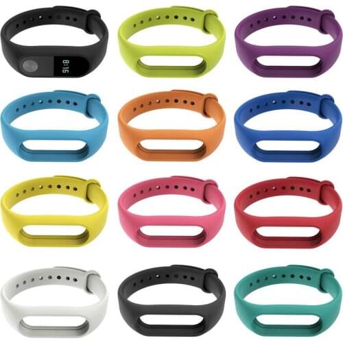 DHL 200pcs For Xiaomi Mi Band 2 Bracelet Strap Miband 2 Colorful Silicone Strap Wristband Replacement Smart Band Accessories