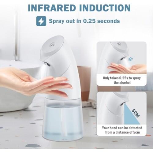 450ml Touchless Foaming Soap Dispenser Automatic Induction Sprayer Infrared Intelligent Hand Induction Sterilization Sprayer